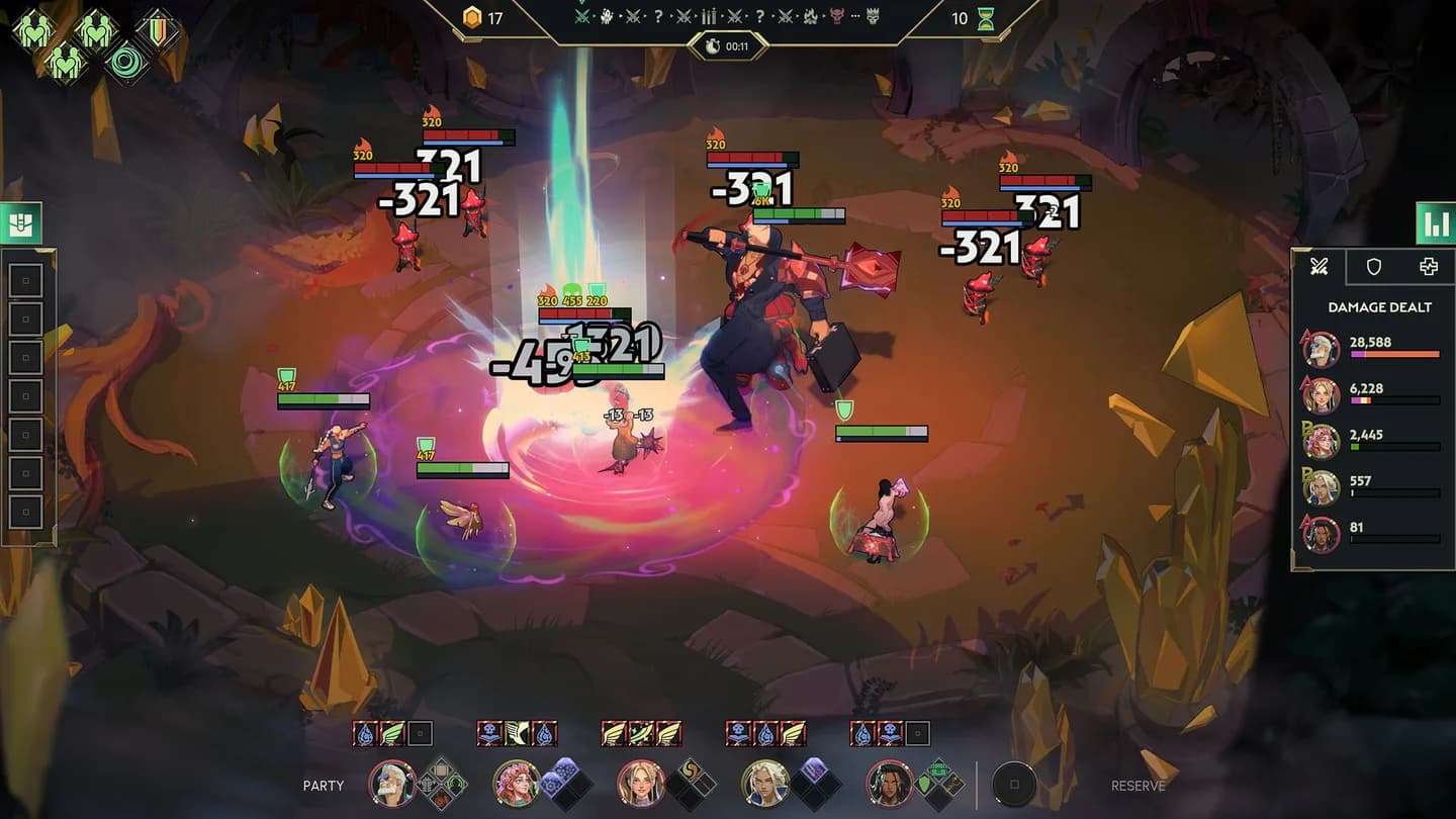Guildrun team formation representing planned co-op play